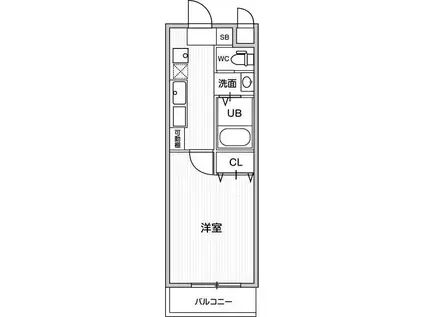 A・CITY港栄(1K/3階)の間取り写真
