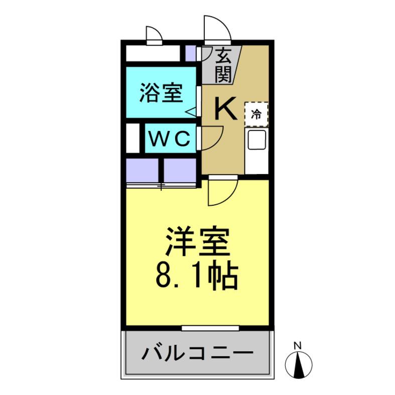 マーサ21(1K/2階)の間取り写真