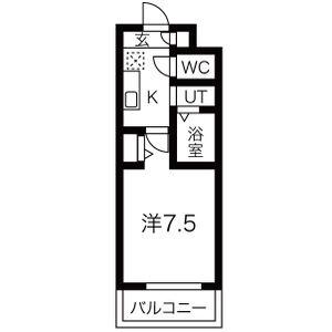 LIEBEN VILLA家賃ダウン他キャ(1K/1階)の間取り写真