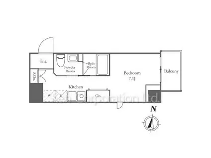KN RESIDENCE TSURUMI(ワンルーム/10階)の間取り写真