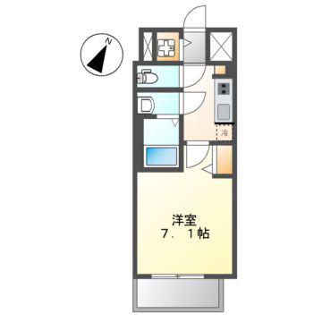 S-RESIDENCE名古屋菊井ALINE(1K/13階)の間取り写真
