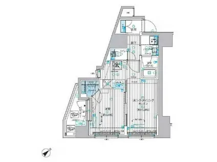 メインステージ押上V(1LDK/9階)の間取り写真