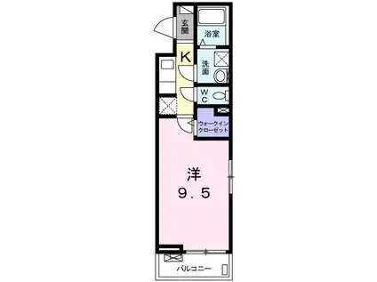 ラピュタ(1K/2階)の間取り写真