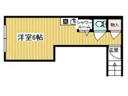 西日暮里6丁目SEAビル(ワンルーム/2階)の間取り写真