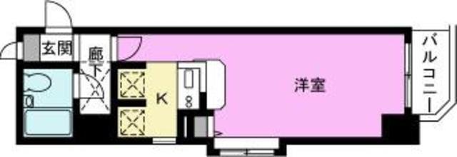 セラヴィ蒲生(ワンルーム/8階)の間取り写真