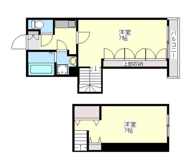 エクレール二軒茶屋(2K/1階)の間取り写真