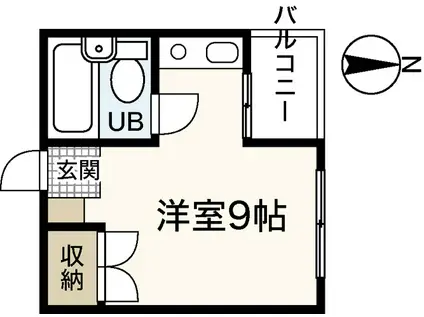 サニーベル住吉(ワンルーム/5階)の間取り写真