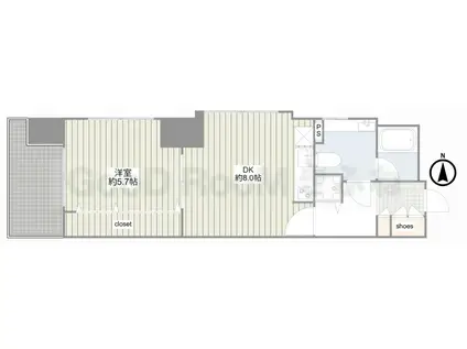 ホームズ武蔵小杉(1DK/10階)の間取り写真