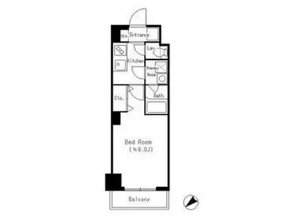 Y&ELF(1K/5階)の間取り写真