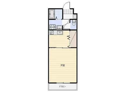 FORCEVI(1K/2階)の間取り写真