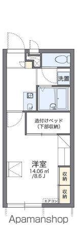 レオパレスルシェルブルー(1K/1階)の間取り写真