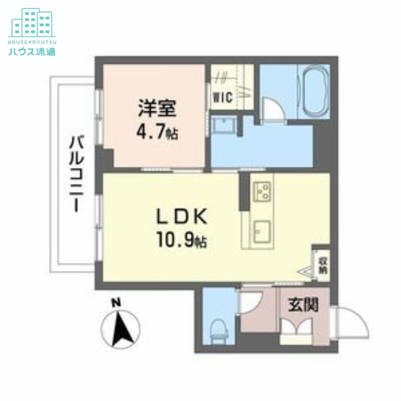 シャーメゾン上野(1LDK/2階)の間取り写真