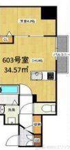 ユーズ七番館(1DK/6階)の間取り写真