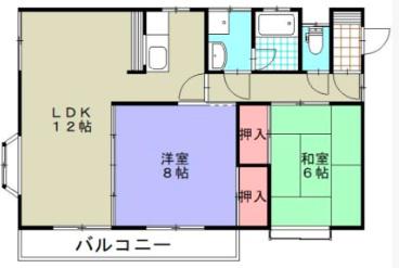 コスモス・I(2LDK/2階)の間取り写真