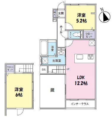TIERRA(2LDK/1階)の間取り写真