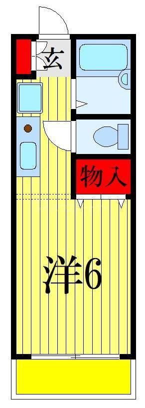 アーバンパレス(1K/1階)の間取り写真