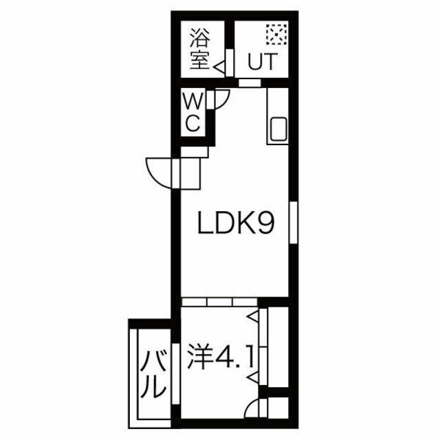 FMAISON 西加賀屋II番館(1LDK/3階)の間取り写真