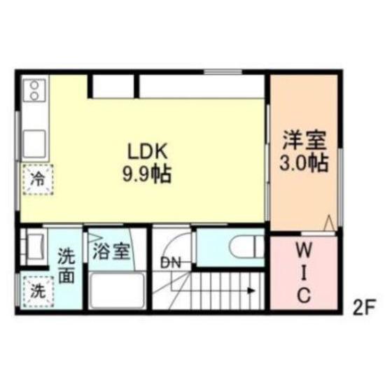 TAKARA(1LDK/2階)の間取り写真