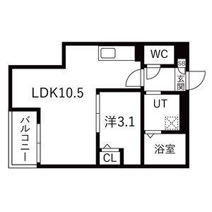 JACK SHOHOX(1LDK/2階)の間取り写真