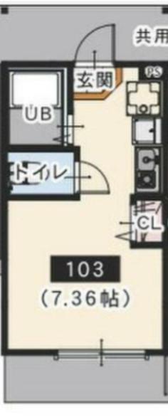 グランディア相模大野(ワンルーム/1階)の間取り写真