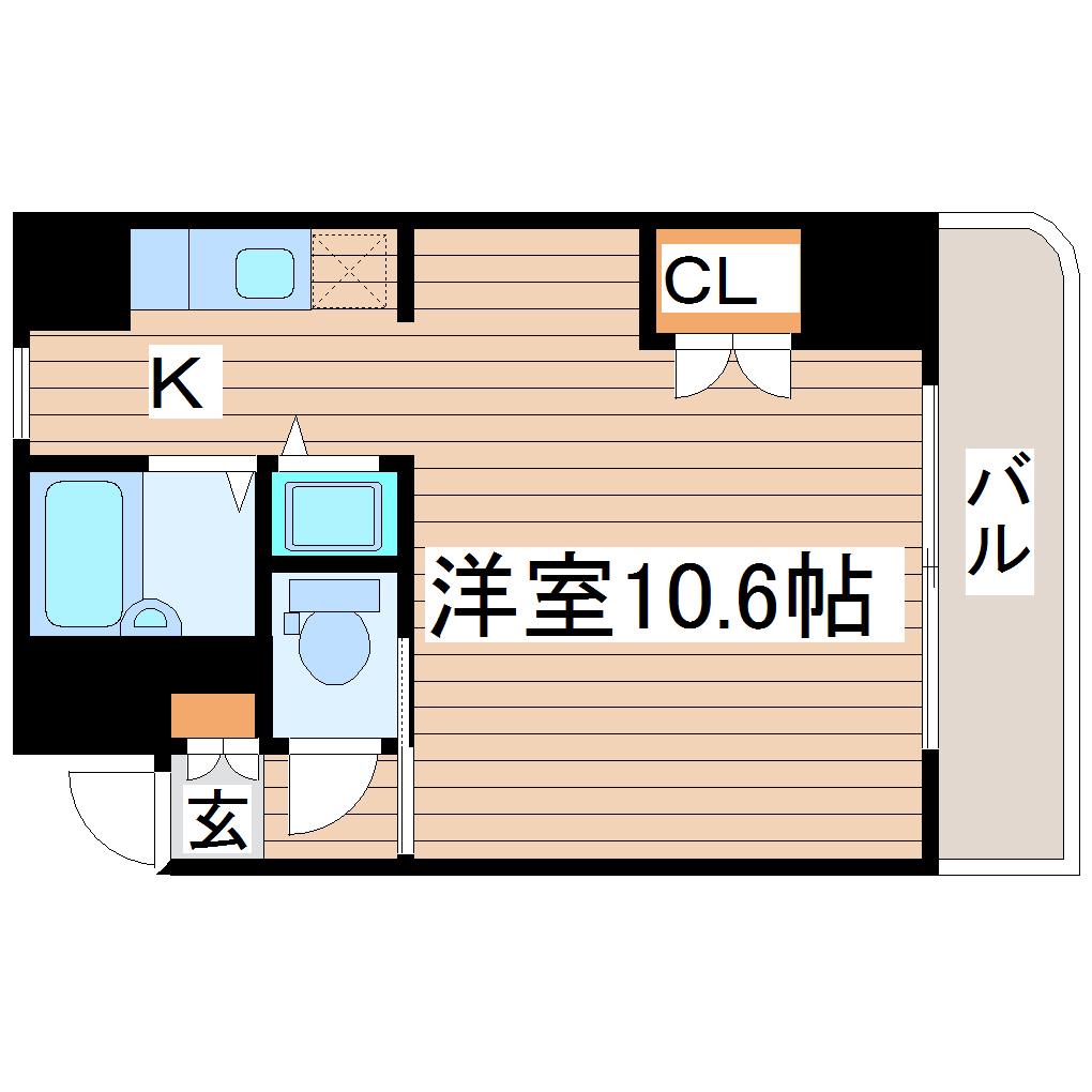 A-ONE(1K/2階)の間取り写真