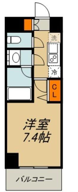 アルテシモ シェルト(1K/9階)の間取り写真