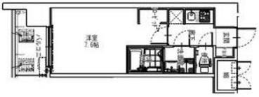 S-RESIDENCE大阪同心(1K/8階)の間取り写真