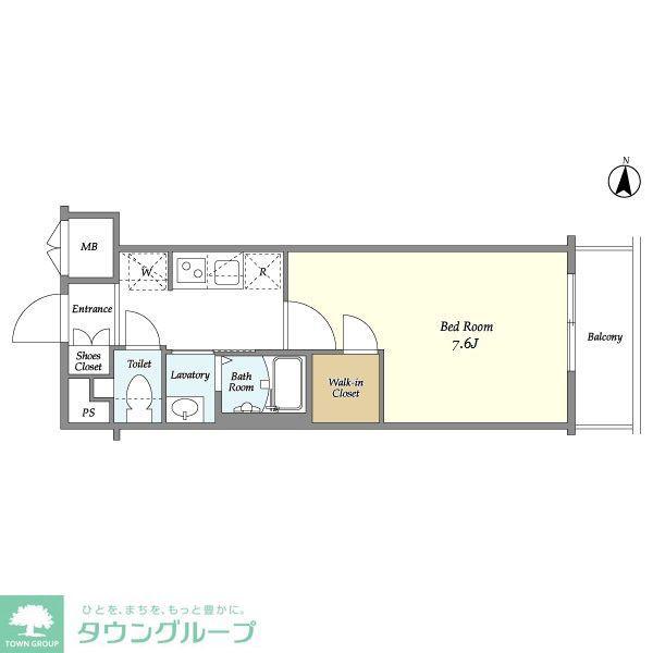 ラティエラ都立大学(1K/1階)の間取り写真