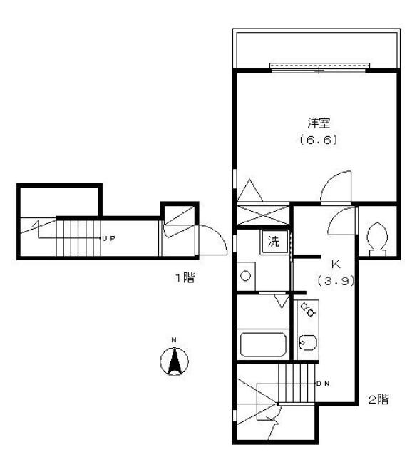 VILLA MERGELLINA(1K/2階)の間取り写真