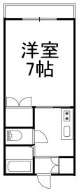 エトワール原町(1K/2階)の間取り写真