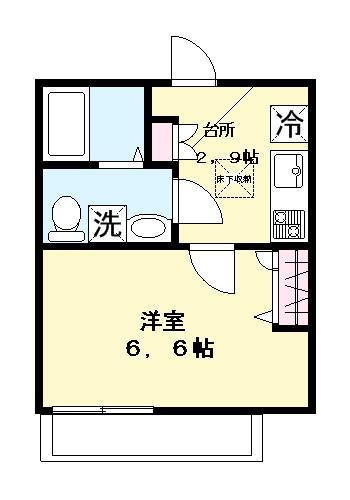 PIETRA ICHIKAWA(1K/1階)の間取り写真