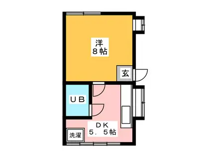 コーポセブンIII(1DK/1階)の間取り写真