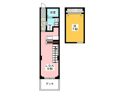 アンバサダー上石神井(1LDK/1階)の間取り写真