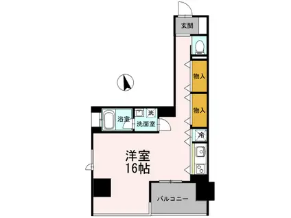 カスタリア伏見(ワンルーム/4階)の間取り写真