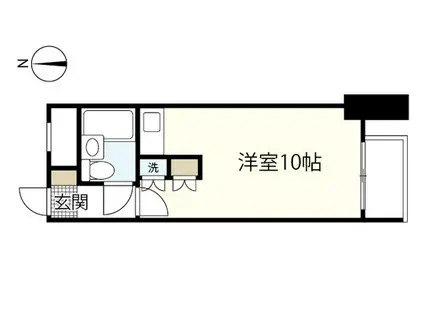 ライオンズマンション橋本町(ワンルーム/2階)の間取り写真