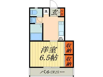 メゾンNAKAMURA(1K/1階)の間取り写真