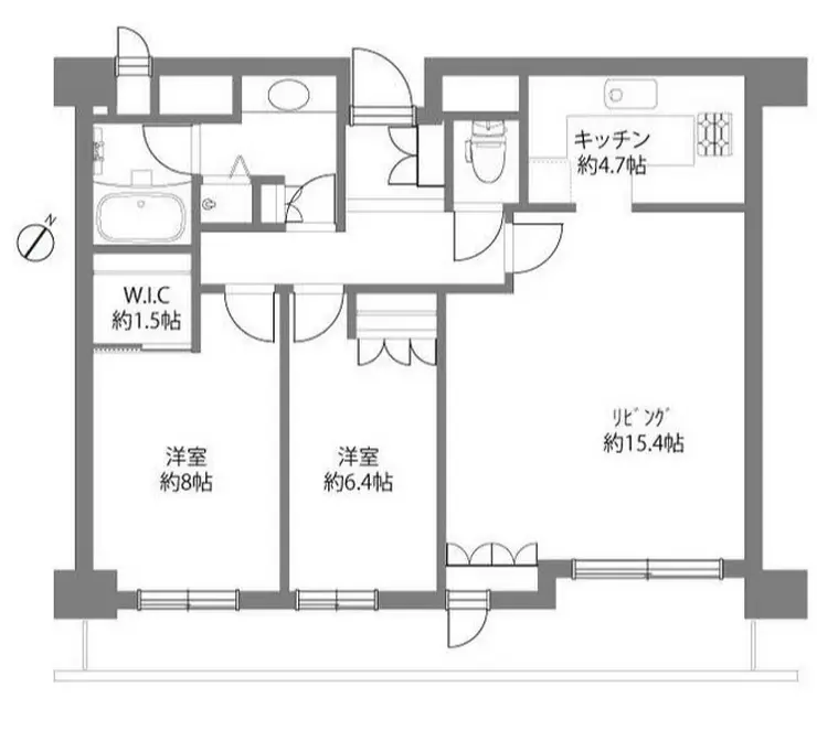 渋谷アインス 15階階 間取り