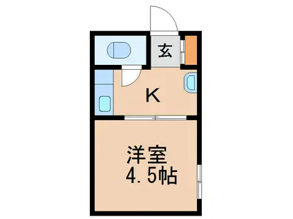 山一ビル(1K/5階)の間取り写真