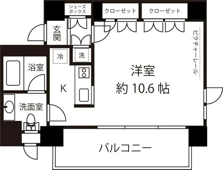 アゼリアテラス新宿 3階階 間取り