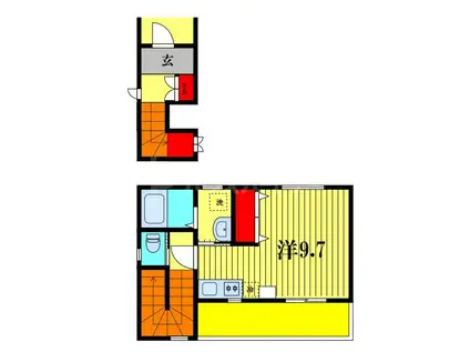 MIHOUSE(1K/2階)の間取り写真