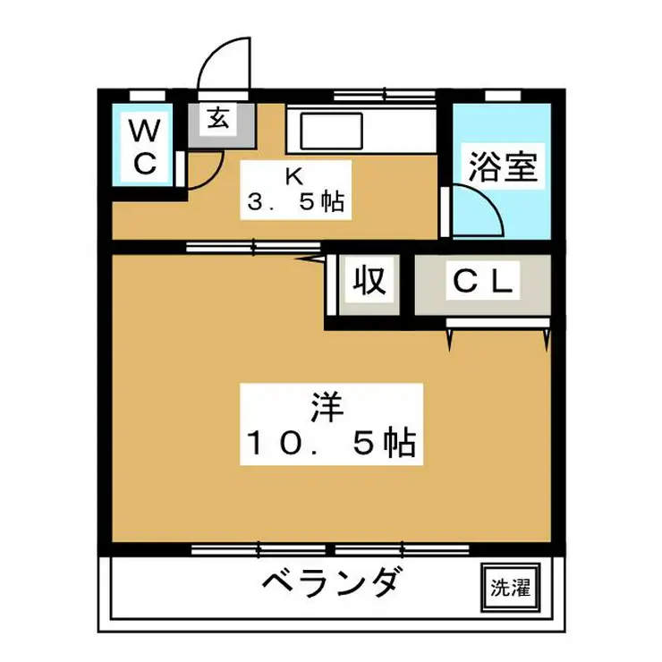 コーポルピナス 2階階 間取り