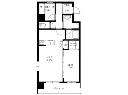 ULYSSES(1LDK/1階)の間取り写真