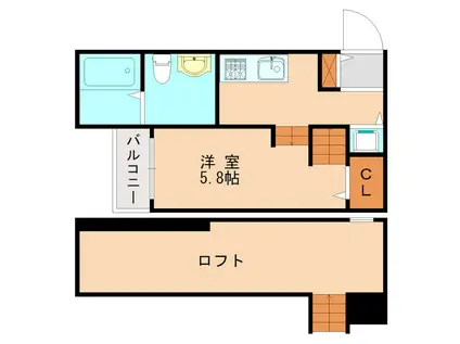 BAU HAUSE II(ワンルーム/1階)の間取り写真
