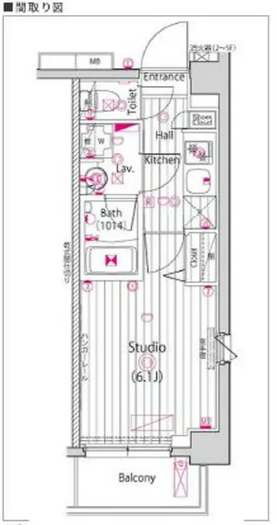 ガーラ大井町グランドステージ 6階階 間取り