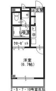 アンプルールフェール寿(1K/3階)の間取り写真