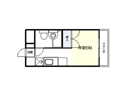 カレッジライフ(1K/3階)の間取り写真