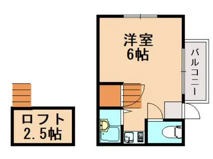 グリーンテラス(1K/1階)の間取り写真