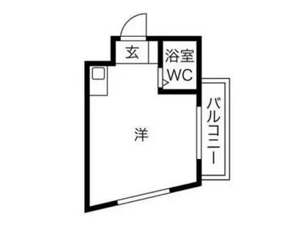 ロゴス中百舌鳥(1K/1階)の間取り写真