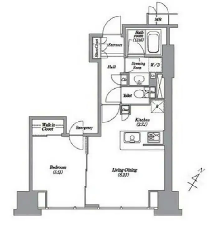 レキシントン・スクエア白金高輪 12階階 間取り