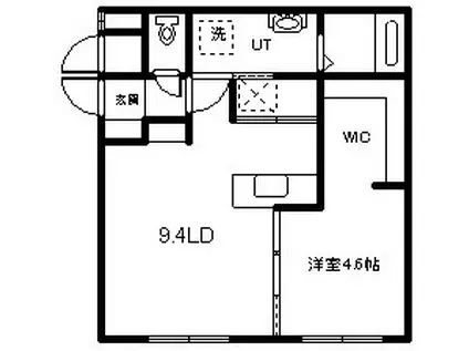 HARUSAKU大町(1LDK/1階)の間取り写真